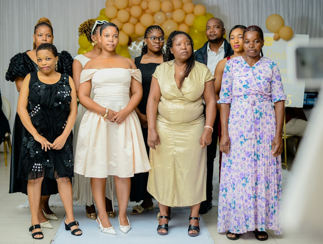 group of celebrities at event